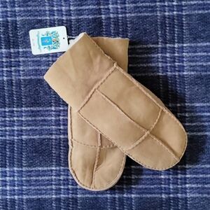 Portolano Shearling Leather Sheepskin Wool Mittens